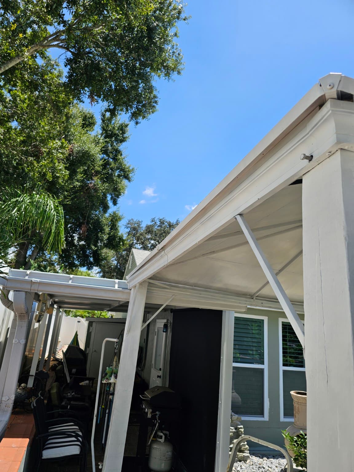 Patio Cover Project before